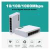 1000M Gigabit Mini 5-Port Fast Ethernet Network Switch LAN Hub RJ45 Ethernet and Switching Hub Split Desktop Switch(US Plug White) view 2
