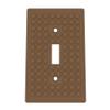 Building Brick Light Switch Cover Plate - Compatible with Standard Construction Blocks (Cocoa Brown) view 1
