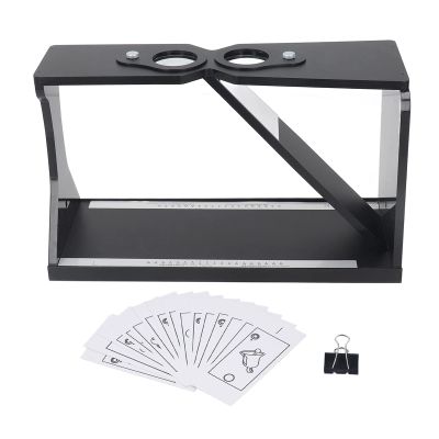 Oblique Stereoscope Visual Perception Trainer for Amblyopia Strabismus, Accurate Cheiroscopes with Durably ABS Material, Bare Eye Training for Visual Perception Improvement