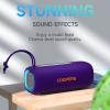 Portable Bluetooth Speaker, Wireless Bluetooth Speaker with Clear Loud Stereo Sound, IPX5 Waterproof Speakers with RGB Lights, BT5.3, Long Playtime, TWS Pairing for Home Outdoor Party Beach Travel view 2
