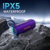 Portable Bluetooth Speaker, Wireless Bluetooth Speaker with Clear Loud Stereo Sound, IPX5 Waterproof Speakers with RGB Lights, BT5.3, Long Playtime, TWS Pairing for Home Outdoor Party Beach Travel view 4