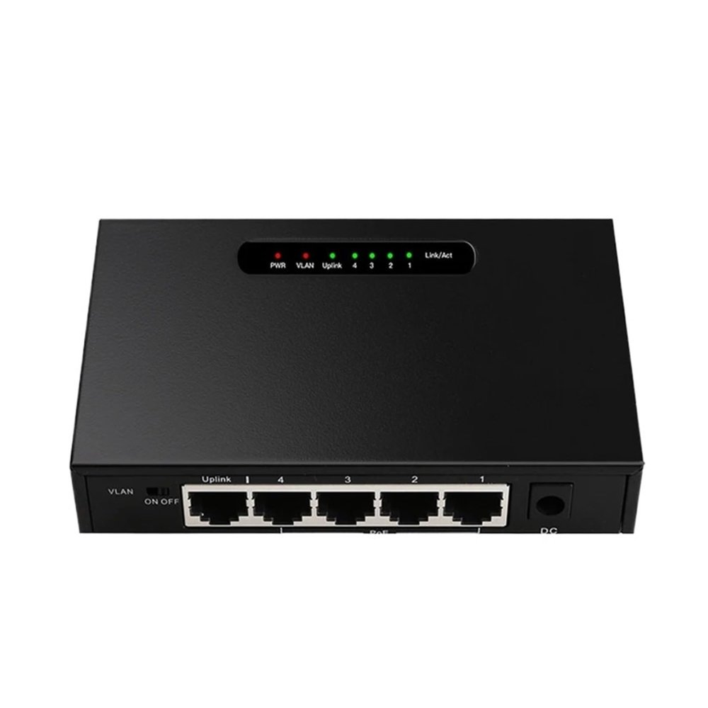 1000Mps POE Network Switch 5-Port Gigabit Unmanaged Ethernet Switch
