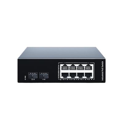 10-Port Gigabit Industrial POE Switch 1000Base-T DIN Rail Wall-Mounted Network Ethernet Switch DC48-55V IEEE 802.3af/at