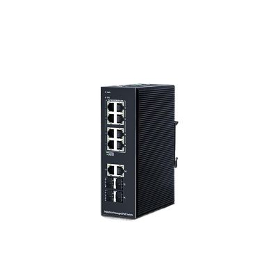 14-Port Industrial Managed POE Switch, 1000Base-T DIN Rail Network Ethernet Switch with 2.5G SFP Port L2 Web Management