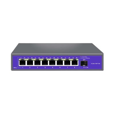 2.5GbE Ethernet Switch 8-Port 2.5GBASE-T 2500Mbps Network Switch 10G Uplink SFP Port and Play(US Plug)