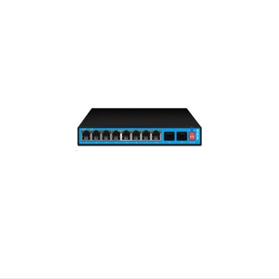 4/8 Port POE Switch 10/100Mbps Ethernet Switch with 2 Uplink Ports External Power Adapter Network Switch(EW-S1910CFF-DP)