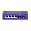 2.5Gbps Ethernet Switch 4-Port 2500Mbps Network Switch 2-Port 10G SFP+ Slot Home Lab Hub Internet Splitter and Play(EU Plug) view 1