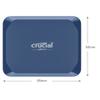 Crucial X10 USB 3.2 Type-C Portable External SSD - 1TB view 2