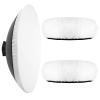 2 Packs Light Diffuser Cover 22 Inches/ 55 cm Beauty Dish Diffuser Sock Soft White Standard Cloth Diffusers for Flash Speedlight, Strobe Light, Monolight Reflector, Fits Portrait, Fashion Photography view 1