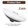 2 Packs Light Diffuser Cover 22 Inches/ 55 cm Beauty Dish Diffuser Sock Soft White Standard Cloth Diffusers for Flash Speedlight, Strobe Light, Monolight Reflector, Fits Portrait, Fashion Photography view 2