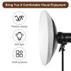 2 Packs Light Diffuser Cover 22 Inches/ 55 cm Beauty Dish Diffuser Sock Soft White Standard Cloth Diffusers for Flash Speedlight, Strobe Light, Monolight Reflector, Fits Portrait, Fashion Photography view 4