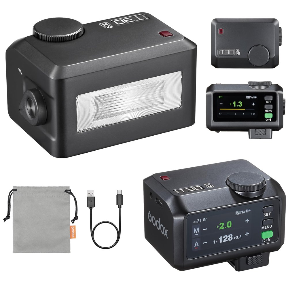Godox iT30 Pro N TTL Mini Camera Flash Strobe Speedlite for Nikon