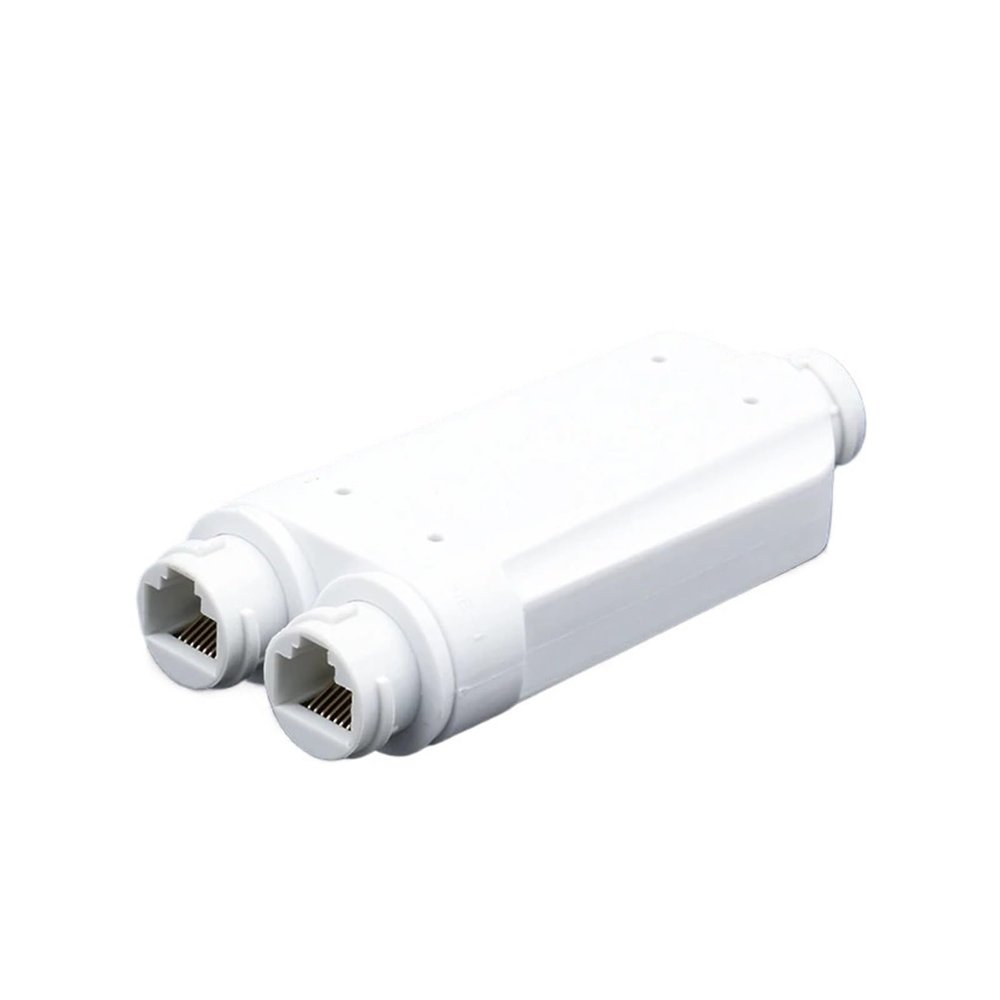 2-Port Waterproof POE Repeater IP66 10/100Mbps 1 to 2 PoE Extender with IEEE802.3af/at 48V Outdoor POE Switch Camera