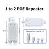 2-Port Waterproof POE Repeater IP66 10/100Mbps 1 to 2 PoE Extender with IEEE802.3af/at 48V Outdoor POE Switch Camera view 2