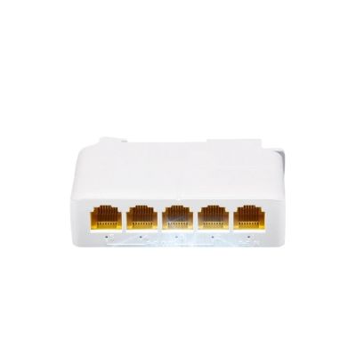 5-Port Gigabit POE Extender 4-Port PoE Repeater 100/1000Mbps DIN Rail Network VLAN