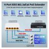 5-Port Gigabit POE Extender 4-Port PoE Repeater 100/1000Mbps DIN Rail Network VLAN view 2