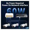 5-Port Gigabit POE Extender 4-Port PoE Repeater 100/1000Mbps DIN Rail Network VLAN view 4