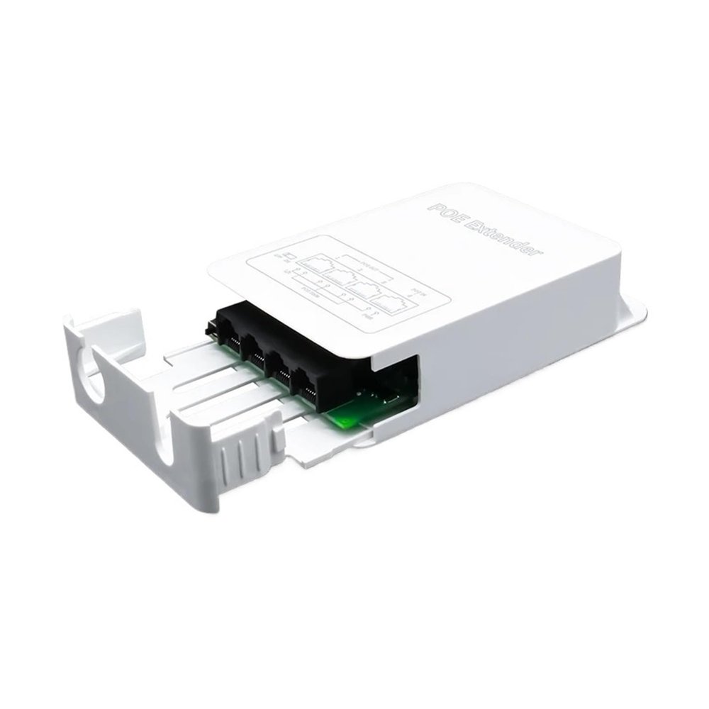 4-Port Gigabit POE Repeater 1000M Outdoor Rainproof Network POE Extender IP30 VLAN 44-57V 30W