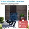 MWRCTV 4K Security Audio Dome Camera 8MP (2160P) Smart Dual Light PoE Turret AI Human Detection 2.8mm 106 Wide Angle Lens Color Night Vision Built-in Mic IP67 Waterproof Compatible with NVR(4pcs) view 3