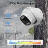 MWRCTV 4K Security Audio Dome Camera 8MP (2160P) Smart Dual Light PoE Turret AI Human Detection 2.8mm 106 Wide Angle Lens Color Night Vision Built-in Mic IP67 Waterproof Compatible with NVR(4pcs) view 4