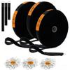 3PCS 32.8ft Hook and Loop Tape Nylon Fastening Cable Straps Freely Cuttable Securing Cord Ties with 50Pcs Metal Buckles Strong Load Bearing Heavy Duty Adhesive Tape Firm Bonding for DIY view 1