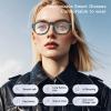 AI Translation Glasses with Camera, Smart Translator Glasses with APP and BT, 11 Languages Translation, Video Photo Taking, for Travel Music Calls Business view 2