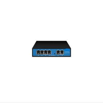 4/8 Port POE Switch 10/100Mbps Ethernet Switch with 2 Uplink Ports External Power Adapter Network Switch(EW-S1906CF-DP)