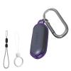 for PLAUD NotePin AI/NotePin S Voice Recorder Case Cover,Clear Soft TPU Protective Case Cover with Keychain & Lanyard,Full Protective Case -Purple view 1
