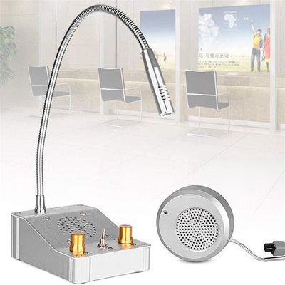 Window Intercom,Business Microphone Intercom, Speaker 2 Way Intercom Communication,for Counter, Store,Restaurant