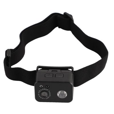 Locadence 1080P HD Head Mount Night Light Action Camera, Up and Down 45 Adjustable LED Headlamp Wearable Camera, Mini Sports Camera for Camping Vehicle Machinery Repairs
