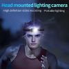 Locadence 1080P HD Head Mount Night Light Action Camera, Up and Down 45 Adjustable LED Headlamp Wearable Camera, Mini Sports Camera for Camping Vehicle Machinery Repairs view 2
