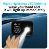 Locadence 1080P HD Head Mount Night Light Action Camera, Up and Down 45 Adjustable LED Headlamp Wearable Camera, Mini Sports Camera for Camping Vehicle Machinery Repairs view 3