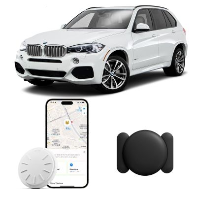GPS Tracker for Vehicles, 1PCS Real Time Tracker Device for Vehicles Work with Find My (iOS Only), MINI Magnetic Tracking Devices for Cars Hidden, No Monthly Fee, Waterproof