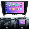 10" Car Radio Stereo for Nissan Rogue/X-Trail/Qashqai 2014-2019 with Wireless CarPlay & Android Auto, Android 13 Radio for Nissan Qashqai 2017-2019 Support GPS Bluetooth WiFi FM Backup Camera view 2