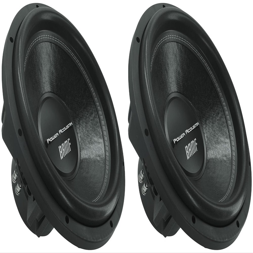Audiosavings Bundle: (2) BAMF-154 15" Subwoofers, 3800W Peak Power, Dual Voice Coil 4-Ohm Configuration, High-Performance Bass for Custom Car Audio Systems (2 Items)