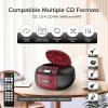 Kuephom Boombox CD Cassette Player Combo: Stereo Sound AM FM Radio with Bluetooth and Remote - AUX/USB MP3/Tape Recording/Sleep Timer/Earphone Jack - DC/AC Powered for Home,Outdoor view 3