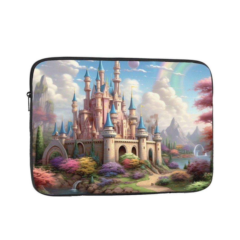 Colored Castle Laptop Case 12 inch, TSA Laptop Sleeve Shockproof Protective Notebook Case Water Resistant Computer Carrying Cover Briefcase Handbags Men Women Computer Bag
