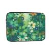 Abstract Seasonal Green Floral Laptop Case 17 inch, TSA Laptop Sleeve Shockproof Protective Notebook Case Water Resistant Computer Carrying Cover Briefcase Handbags Men Women Computer Bag view 1