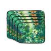 Abstract Seasonal Green Floral Laptop Case 17 inch, TSA Laptop Sleeve Shockproof Protective Notebook Case Water Resistant Computer Carrying Cover Briefcase Handbags Men Women Computer Bag view 2