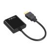 LINGQE HDMI-Compatible to Cable Converter with Power Supply Adapter FHD 1080P for Tablet Desktop PC Projector TV(Black) view 1