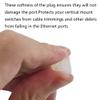PDETVEO 40PCS RJ45 Port Covers, Silicone Ethernet Dust Protector Caps for Network Switch, Router, Computer and TV Ports (White) view 4