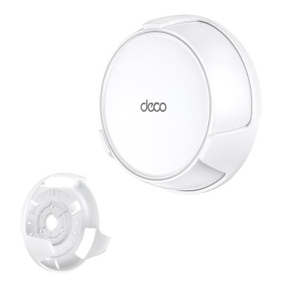 Wall Mount Holder for TP-Link Deco BE23/BE25/BE3600/BE5000 WiFi 7 Mesh Wi-Fi System Space-Saving Bracket with Hidden Cable Management, Secure & Stylish Design for Home and Office(White, 1-Pack)