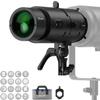 NEEWER LS-300 Spotlight Optical Snoot for 300W Bowens Mount LED Video Lights with 16x GOBO 19 Projection Lens 98% Light Transmittance Geometric Shaper for Creative Photography & Enhanced Illuminance view 1