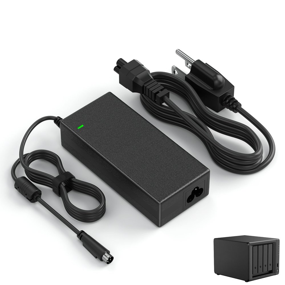 12V 10A AC Adapter for Synology NAS DiskStation DS1520+ Charger DS1522+ DS916+ DS918+ DS920+ DS923+ DS723+ DS420+ DS423+ DS620slim DS720+ DS418 DS718+ DS1019+ NAS Server Power Supply Cord Cable
