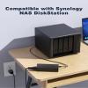 12V 10A AC Adapter for Synology NAS DiskStation DS1520+ Charger DS1522+ DS916+ DS918+ DS920+ DS923+ DS723+ DS420+ DS423+ DS620slim DS720+ DS418 DS718+ DS1019+ NAS Server Power Supply Cord Cable view 2