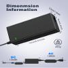 12V 10A AC Adapter for Synology NAS DiskStation DS1520+ Charger DS1522+ DS916+ DS918+ DS920+ DS923+ DS723+ DS420+ DS423+ DS620slim DS720+ DS418 DS718+ DS1019+ NAS Server Power Supply Cord Cable view 3