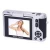 4K 64MP Digital Camera,18X Zoom Autofocus Vlogging Cameras, 2.8in Flip Screen, Fill Light, Beauty Function, Compact Vlog Travel Cam for Photography (Silver) view 4