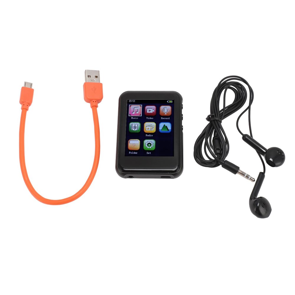 1.5 Inch Capacitive Touch MP3 Player with 3D Surround Sound, Lossless HiFi Audio, Video Playback, and Multifunction for Music, E Books, and Pictures (32G)