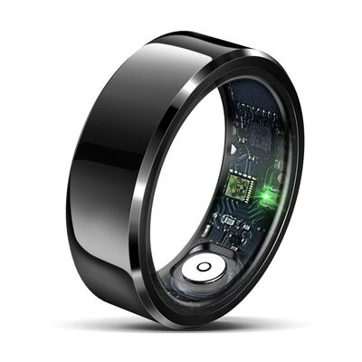 Smart Ring for Women & Men, Fitness Tracker with Step Counter, Calorie Tracking & 7 Sport Modes, IP68 Water Proof Activity Ring with Family Health Data Sharing (7#)