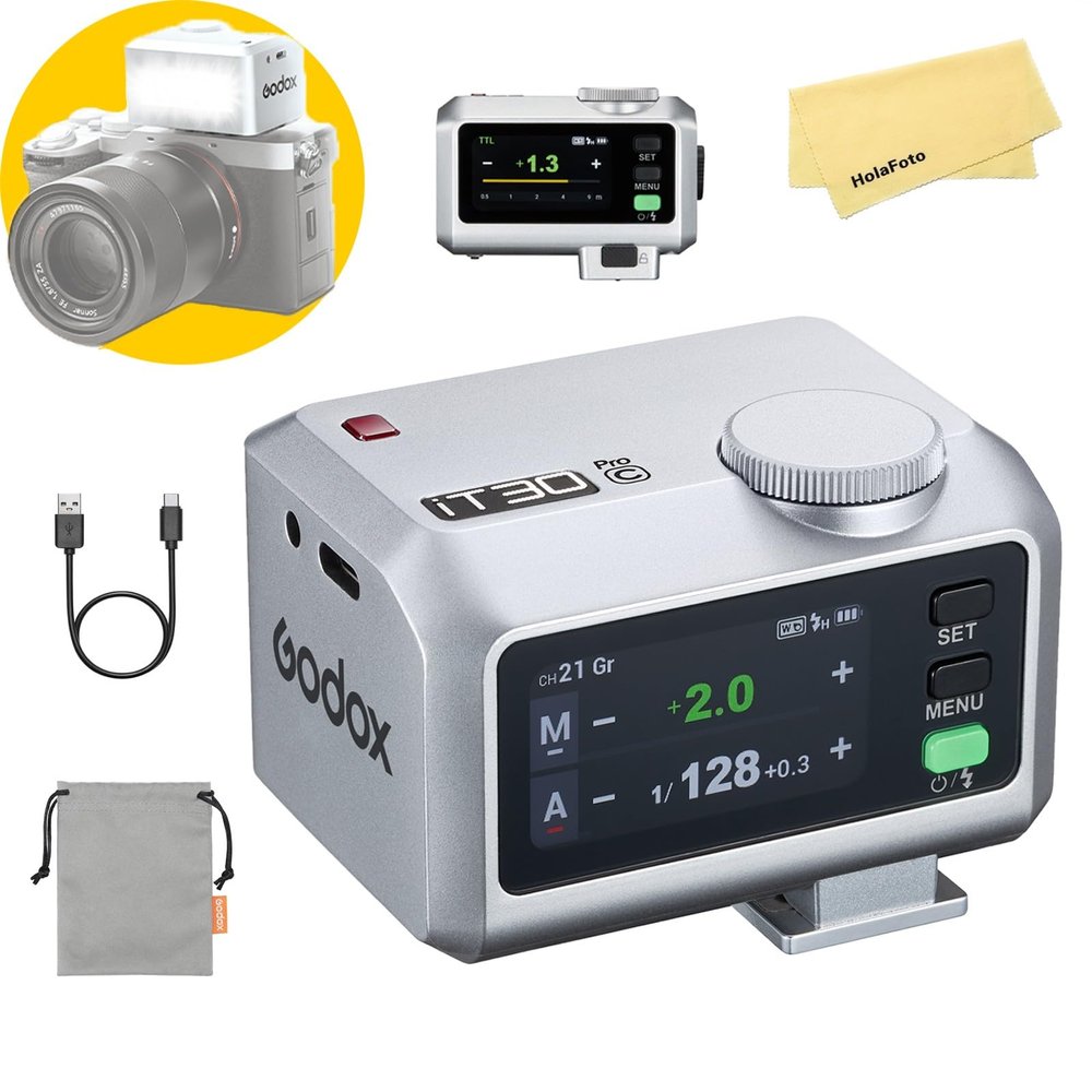 Godox iT30 Pro C iT30Pro-C Camera Flash for Canon Camera Flash Speedlite Speedlight Light,2.4G TTL1/8000 HSS,560 Full Power Shots,GN15,1.5s Recycle Time,w/Standard Hot Shoe